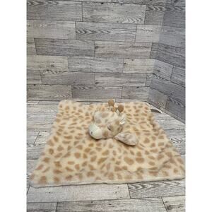 Kellytoy Giraffe Lovey 18x14”Stuffed Plush Security Blanket Soft Rattle Baby Toy
